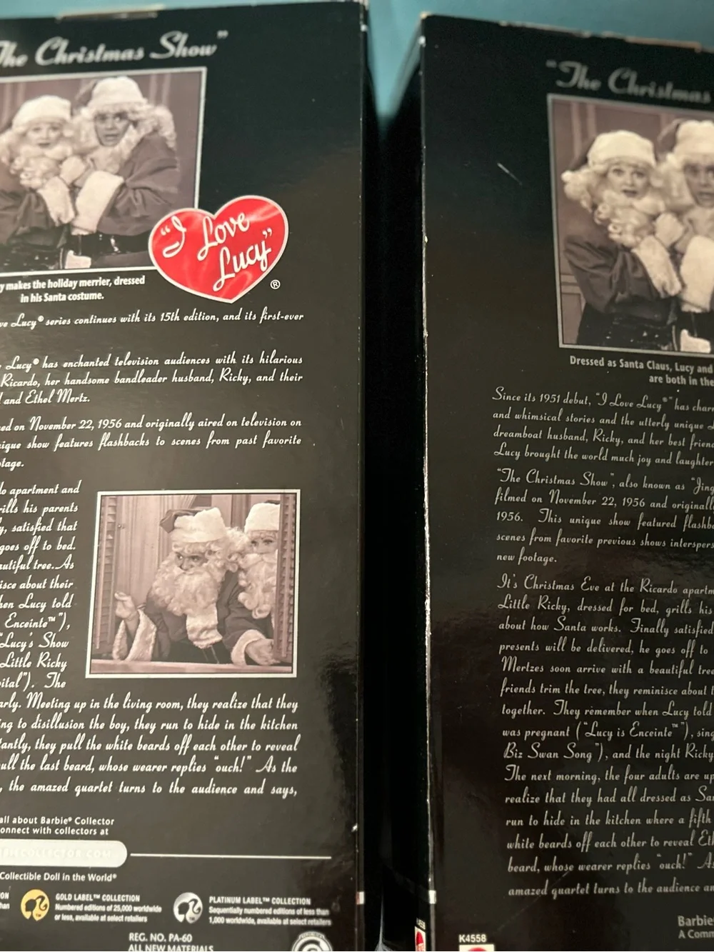 I Love Lucy ❤️  The Christmas Show 2 Dolls Ricky & Lucy